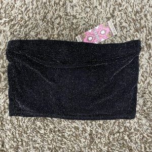 boohoo sparkly tube top